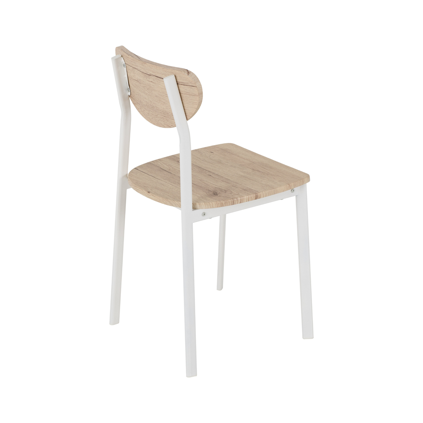 Riley Small Dining Set - White/Light Oak Effect Veneer