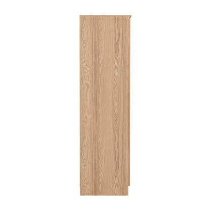 Tessa 4 Door Mirrored Wardrobe - Natural Oak Effect
