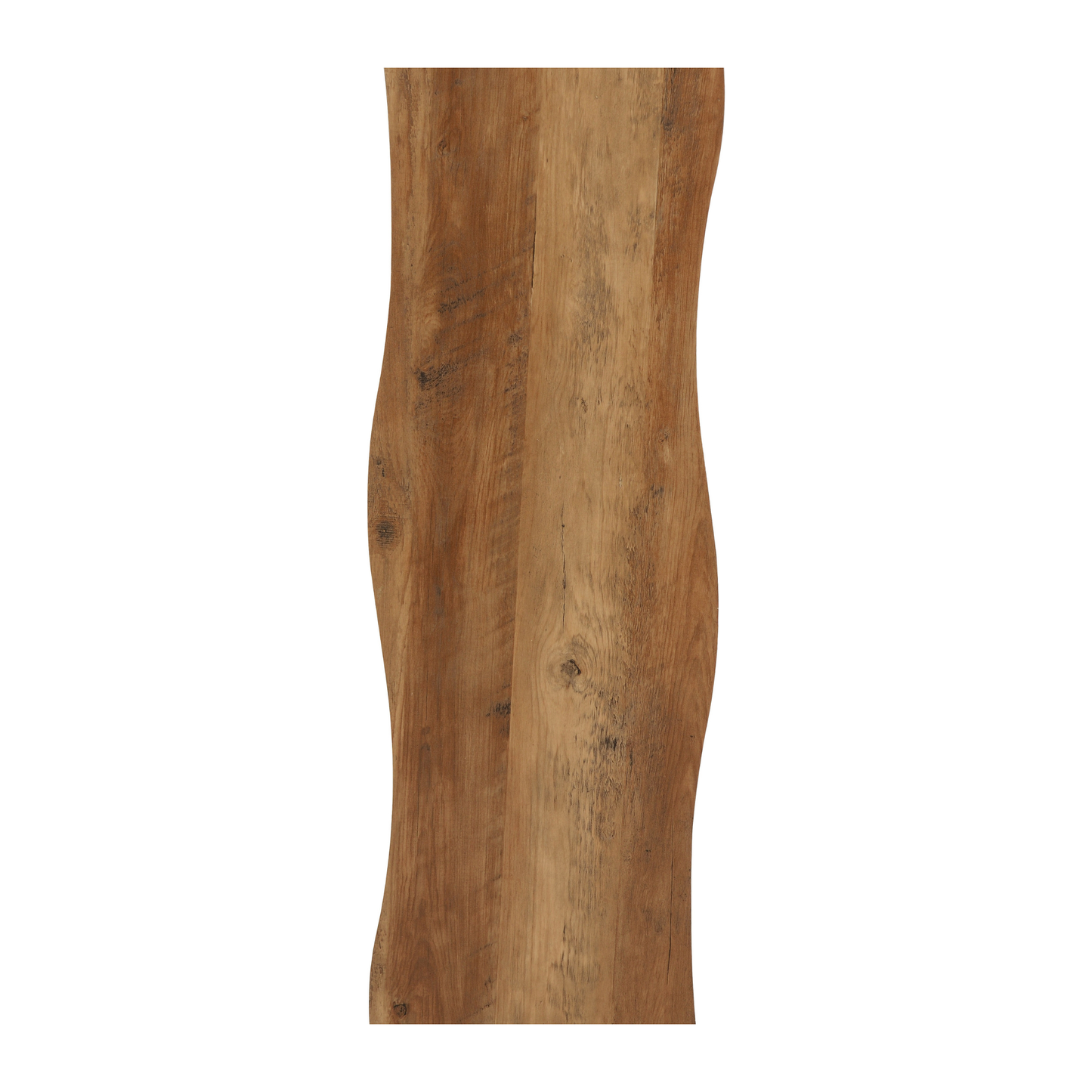 Quebec Wave Edge Console Table - Medium Oak Effect