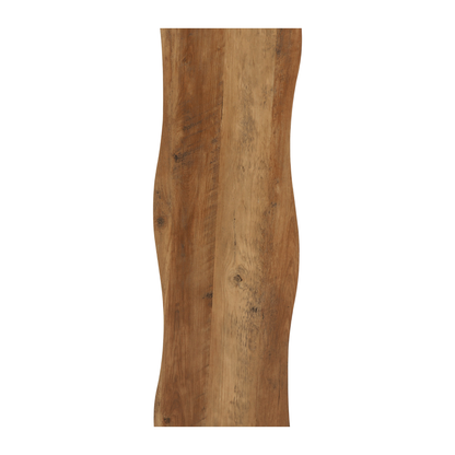Quebec Wave Edge Console Table - Medium Oak Effect