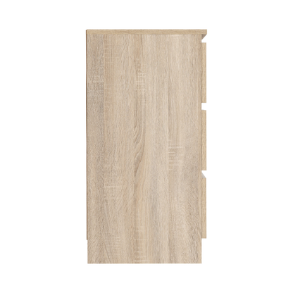 Malvern 3 Drawer Chest – Sonoma Oak Effect, Stylish Bedroom Storage