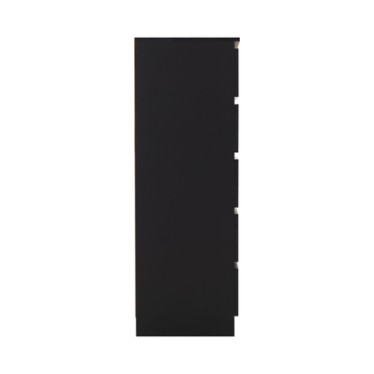 Malvern 5 Drawer Narrow Chest - Black