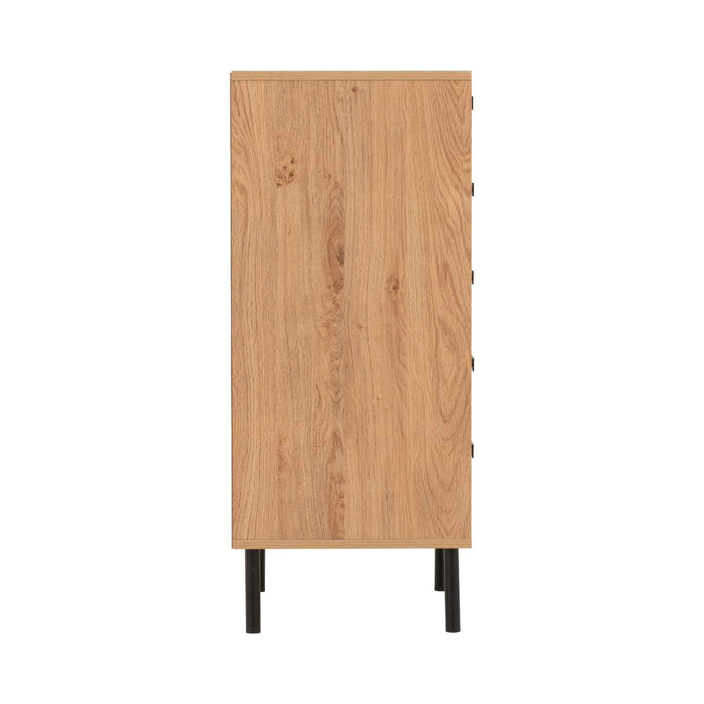 Leon 5 Drawer Narrow Chest – Medium Oak Effect, Vertical Storage Solution