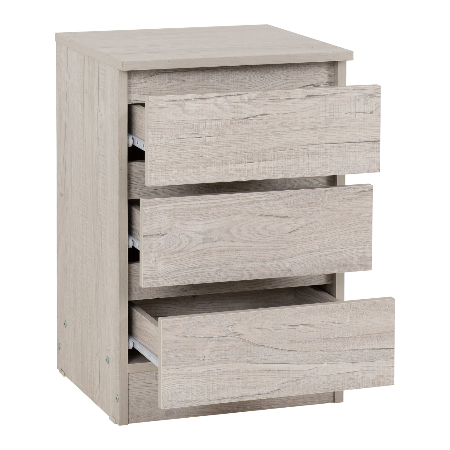 Malvern 3 Door Wardrobe Bedroom Set Urban Snow