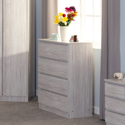 Malvern 4 Drawer Chest - Urban Snow