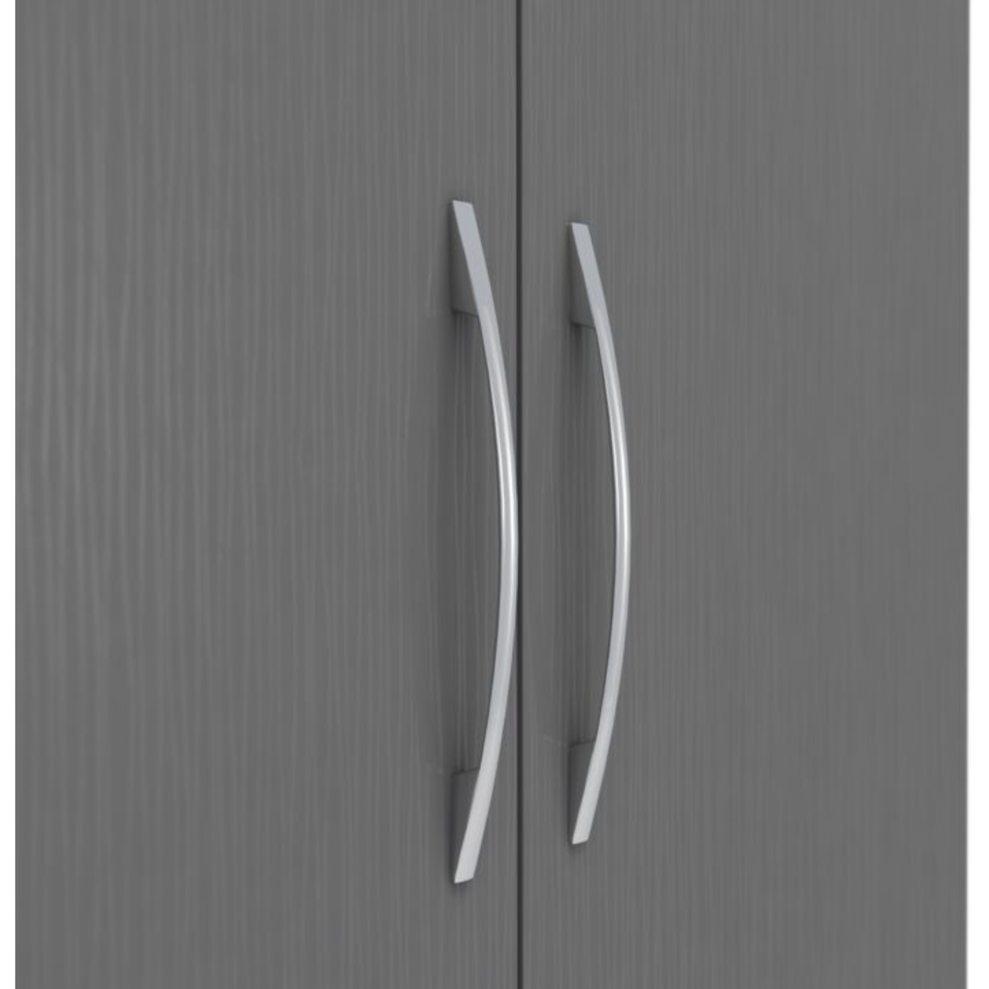 Nevada 2 Door 1 Drawer Wardrobe – 3D Grey Effect