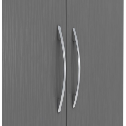 Nevada 2 Door 1 Drawer Wardrobe – 3D Grey Effect