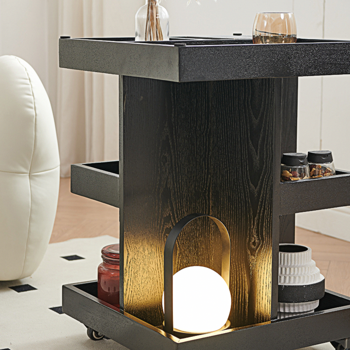 Cassandra Narrow Side Table, Black