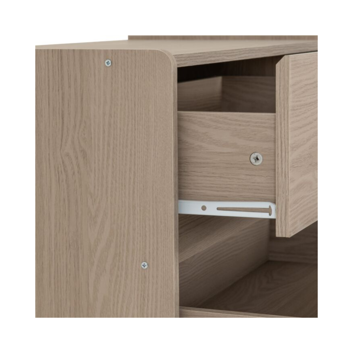 Paris 4 Drawer Chest - Smoked Ash Effect