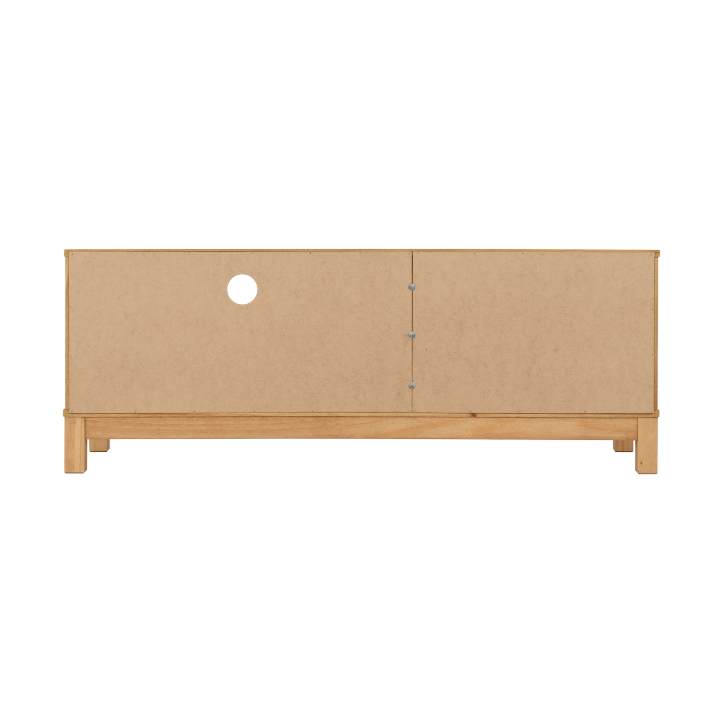 Corona Rattan 1 Door 1 Drawer TV Unit - Distressed Wax Pine