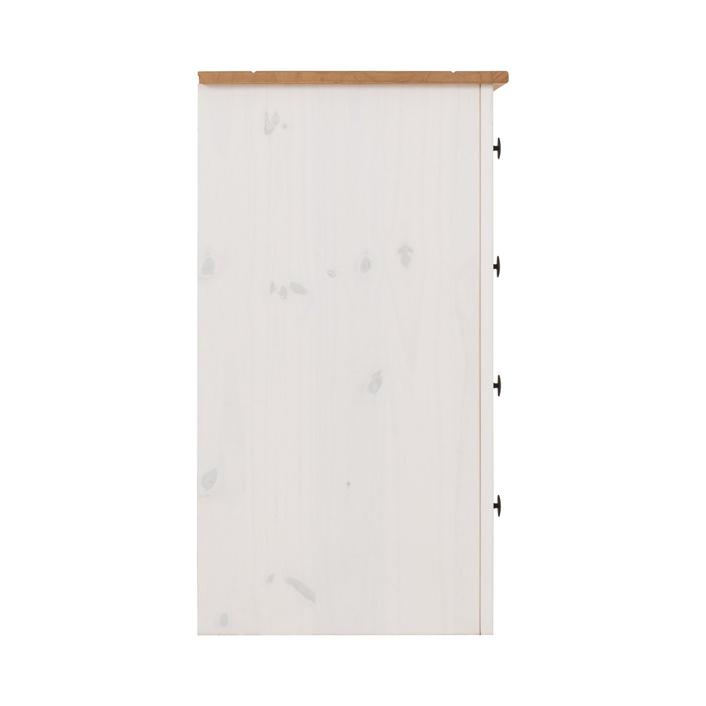 Panama 4 Drawer Chest - White/Natural Wax