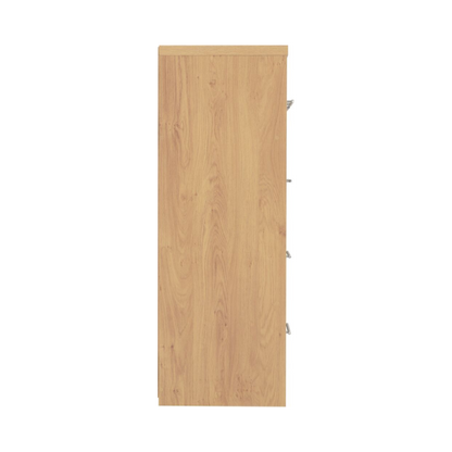 Seville 3+2 Drawer Chest - Grey Gloss/Light Oak Effect