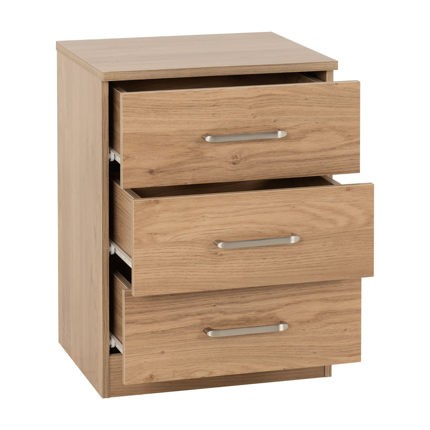 Dakota 3 Door Wardrobe Bedroom Set - Oak Effect