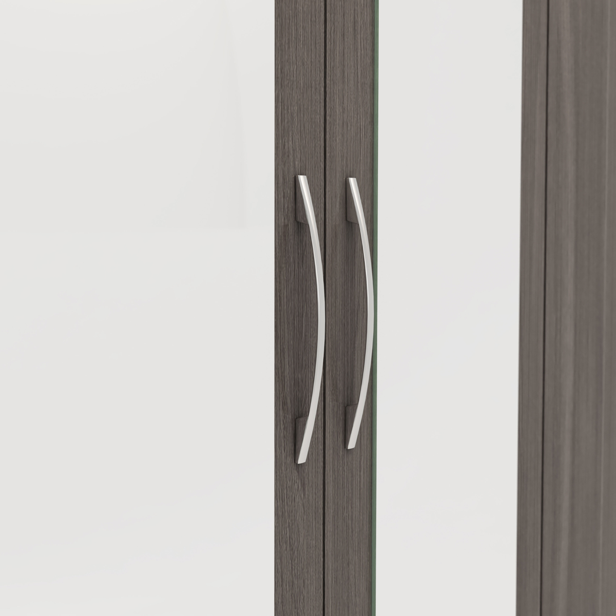 Nevada 6 Door 2 Drawer Wardrobe - Black Wood Grain