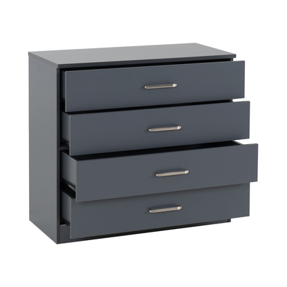 Dakota 2 Door Wardrobe Set – Dark Grey Bedroom Storage