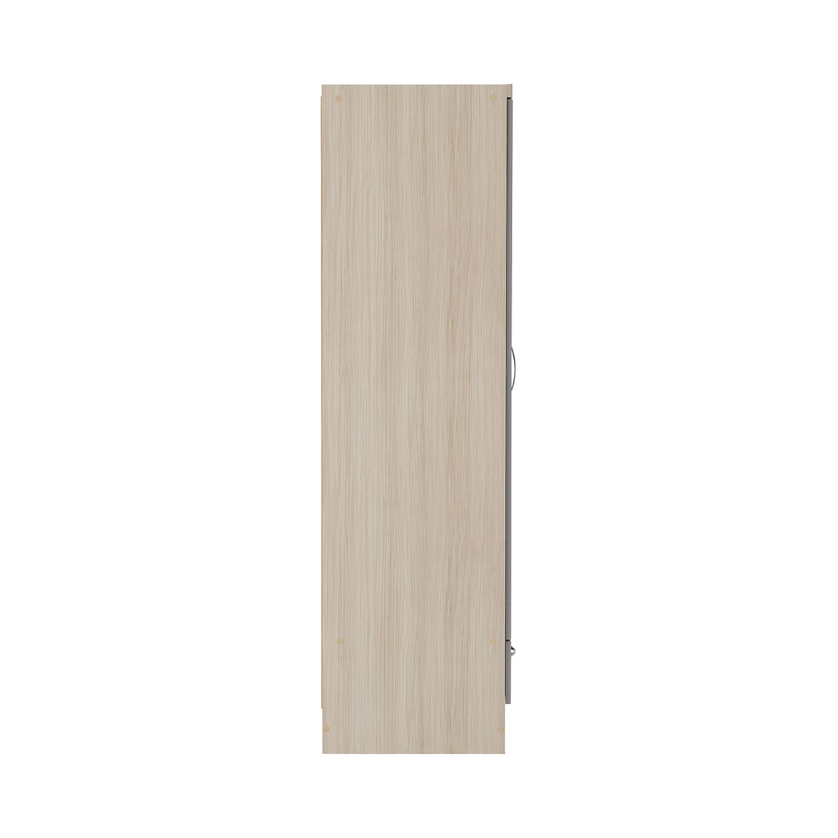 Nevada 2 Door 1 Drawer Wardrobe – Grey Gloss & Oak