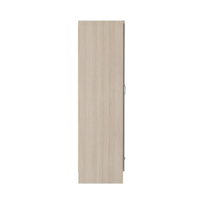Nevada 2 Door 1 Drawer Wardrobe – Grey Gloss & Oak