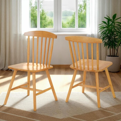 Emery Dining Chair - Natural Oak Effect (Set of 2)