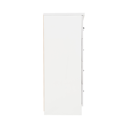 Nevada 3+2 Drawer Chest - White Gloss