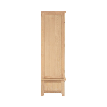Windsor 2 Door 1 Drawer Wardrobe – Natural Oak