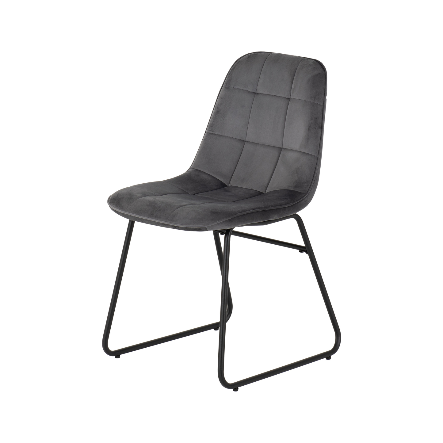 Marlow & Lukas Dining Set - Black Marble/Grey Velvet
