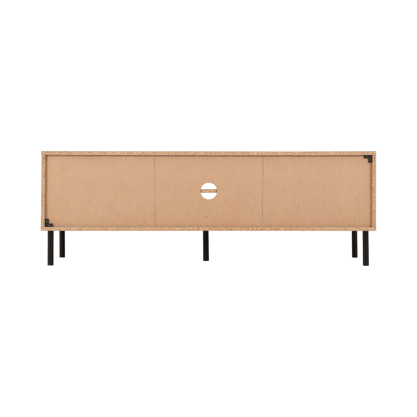 Leon 2 Door TV Unit - Medium Oak Effect