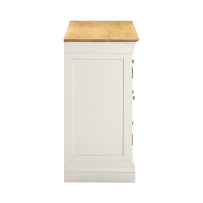 Bordeaux 2 Door 3 Drawer Sideboard - Ivory/Oak
