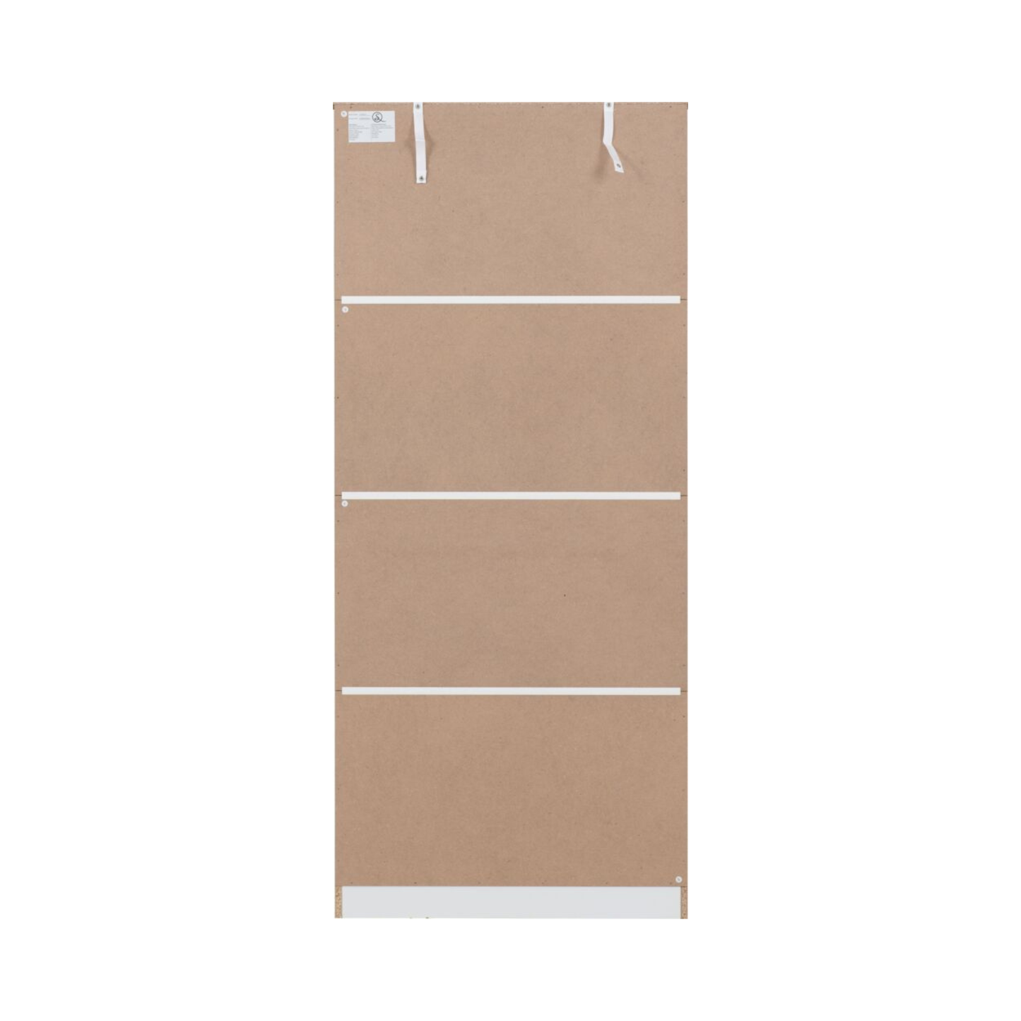 Dakota 2 Door Wardrobe – White | Compact Hanging Storage