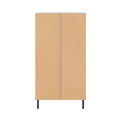 Madrid 5 Drawer Narrow Chest – Grey/White Gloss, Stylish Storage