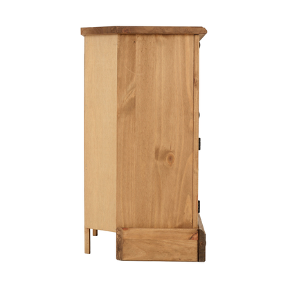 Corona Corner TV Cabinet - Distressed Waxed Pine