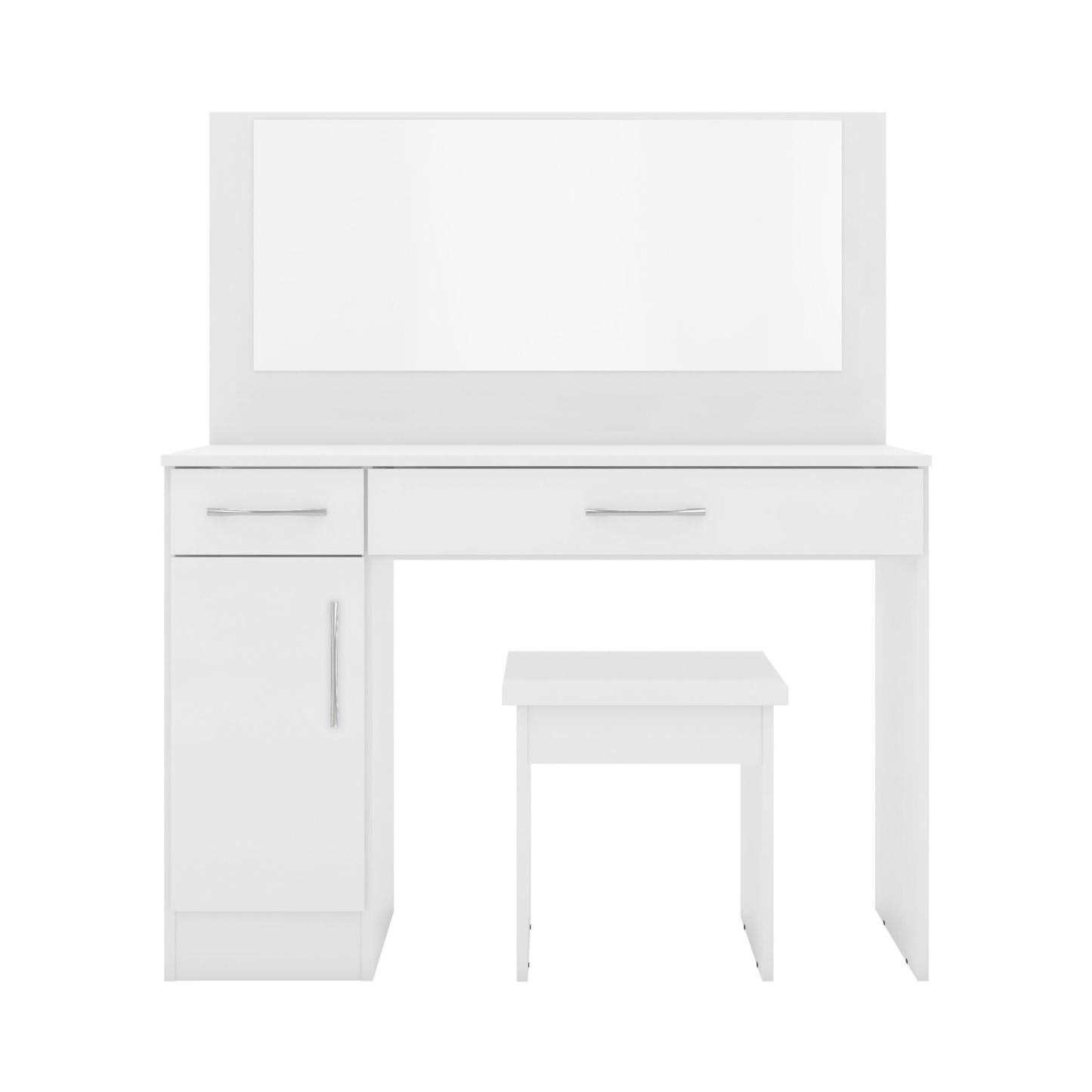 Nevada Vanity/Dressing Table Set - White Gloss