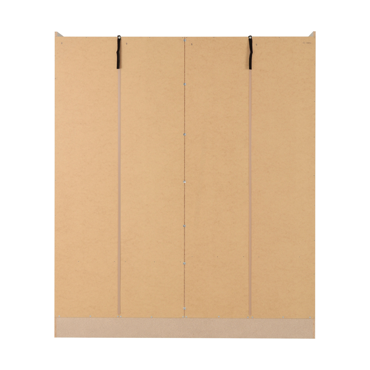 Nevada 4 Door 2 Drawer Mirrored Wardrobe – Oyster Gloss & Light Oak | Large Bedroom Wardrobe UK