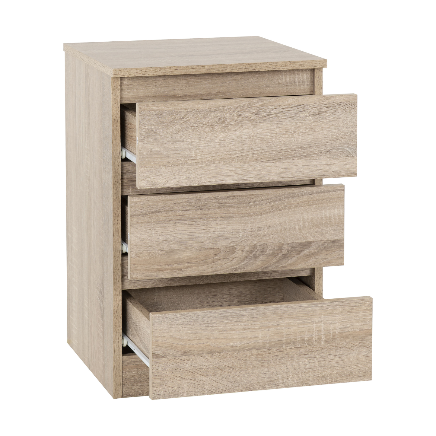 Malvern Trio Set Sonoma Oak Effect Wardrobe Chest & Bedside