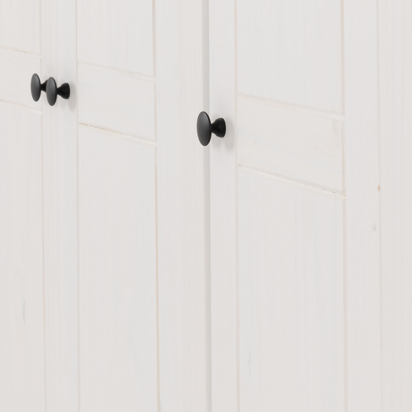 Panama 3 Door Wardrobe - White & Natural Wax Finish