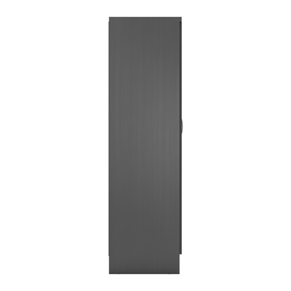 Nevada 6 Door 2 Drawer Wardrobe - 3D Effect Grey
