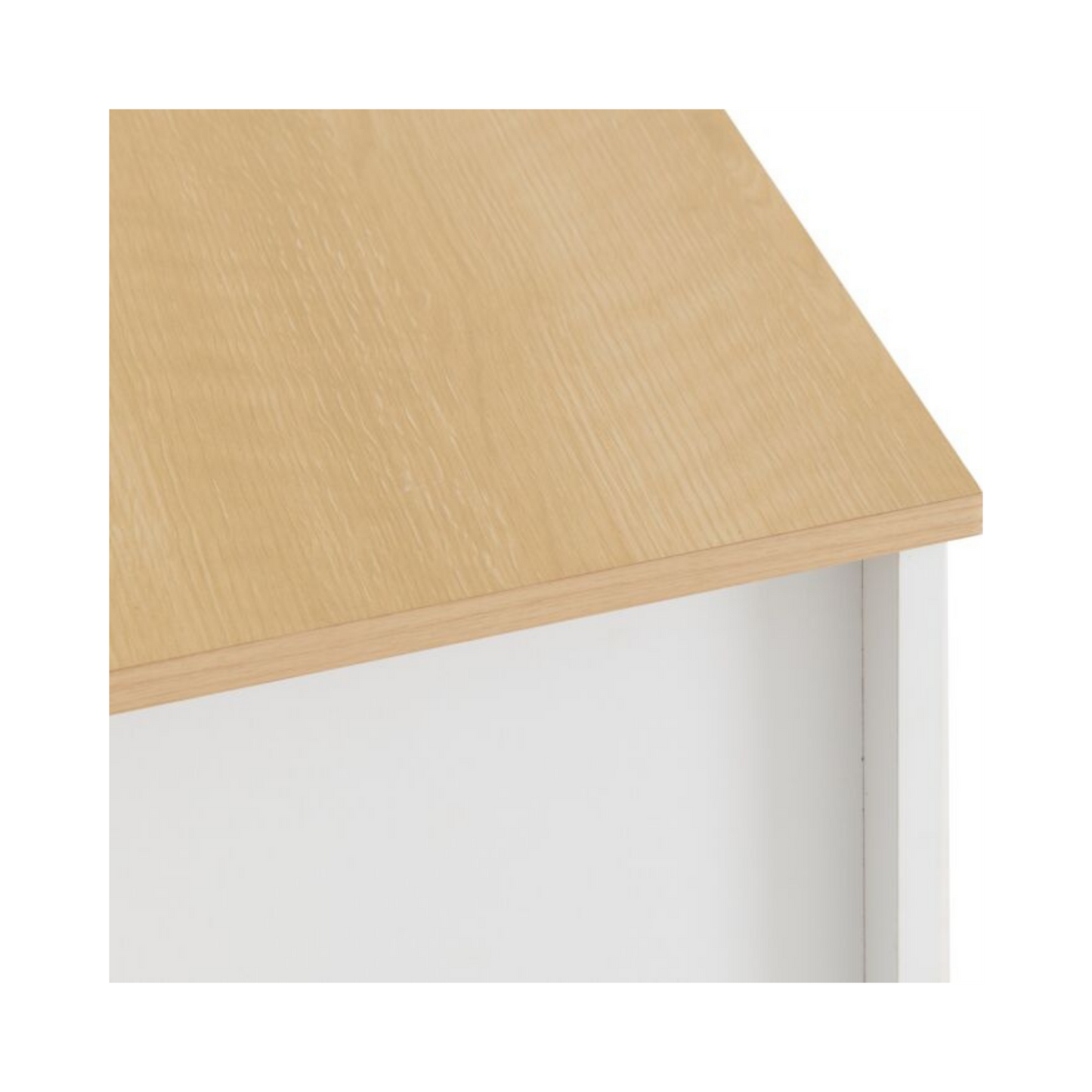 Portland 3+2 Drawer Chest - White/Oak Effect