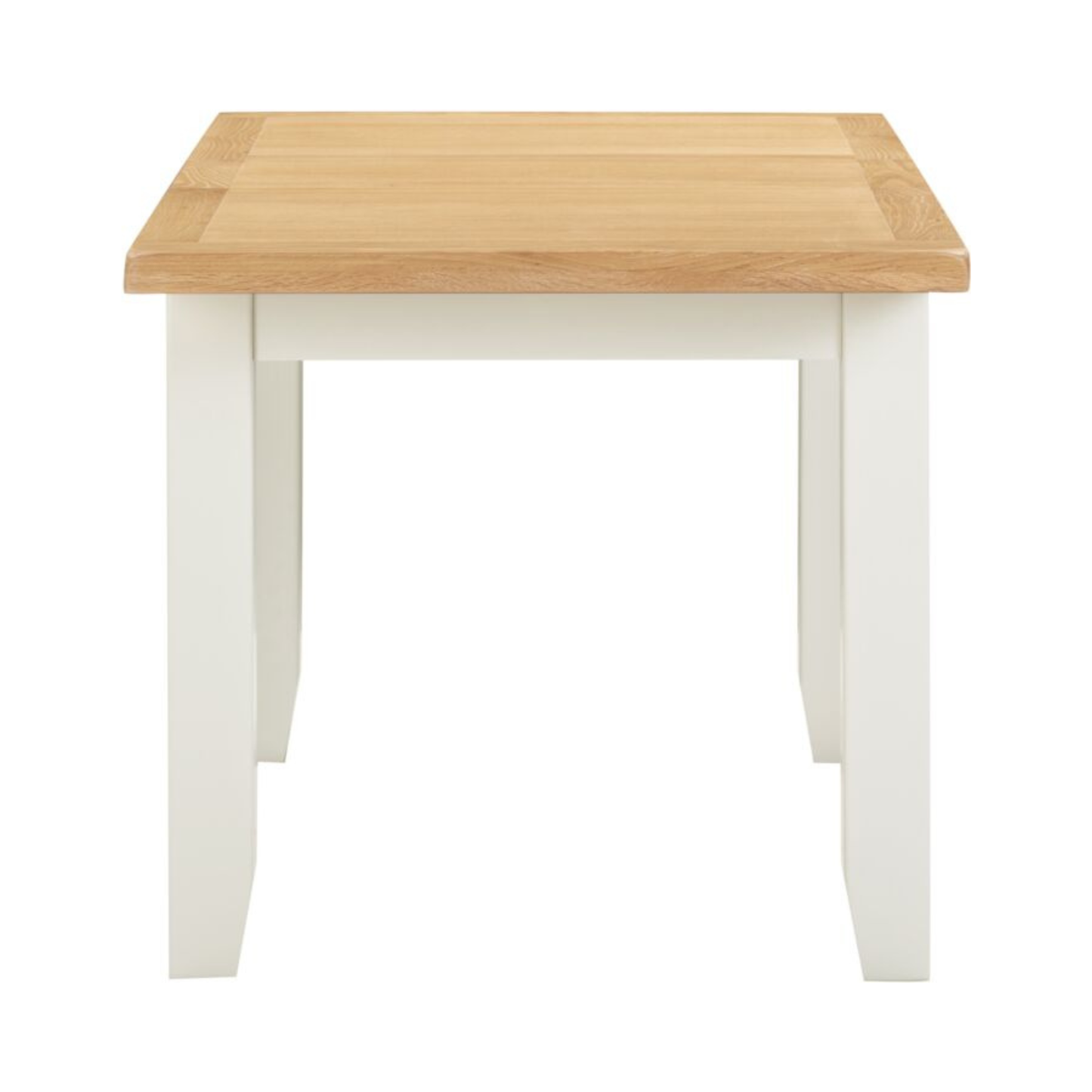 Windsor Extending Dining Table in Ivory & Oak – 120–150cm