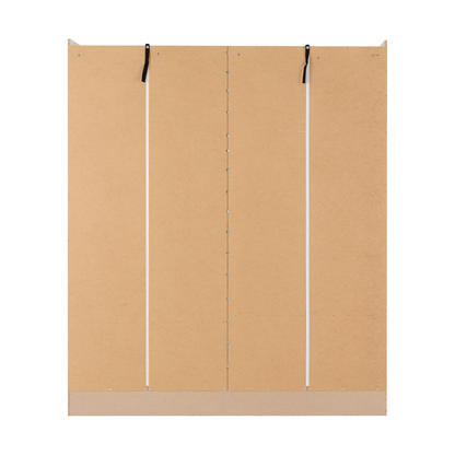 Nevada 4 Door 2 Drawer Wardrobe - White Gloss