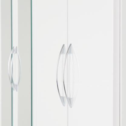 Nevada 6 Door 2 Drawer Wardrobe - White Gloss