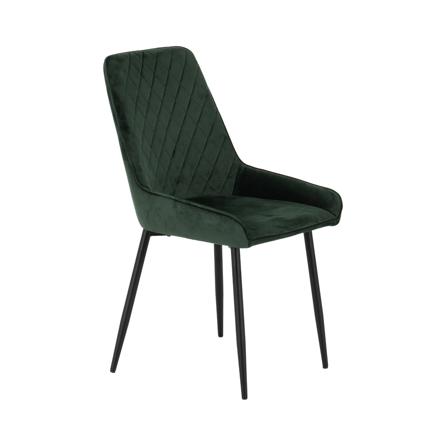 Modena & Avery Dining Set - Cream/Emerald Velvet (4 Chairs)