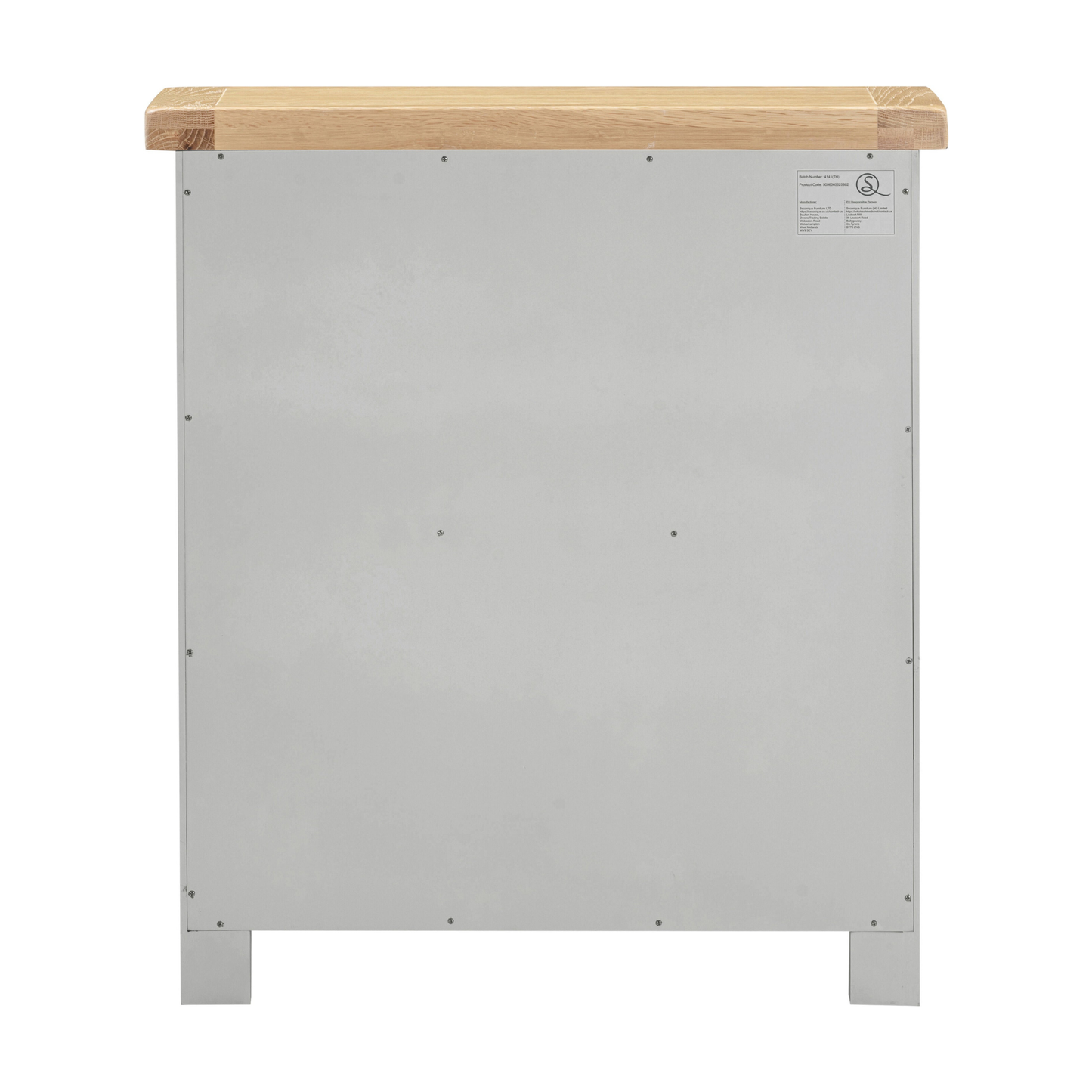 Windsor Low Bookcase - Pebble Grey & Oak