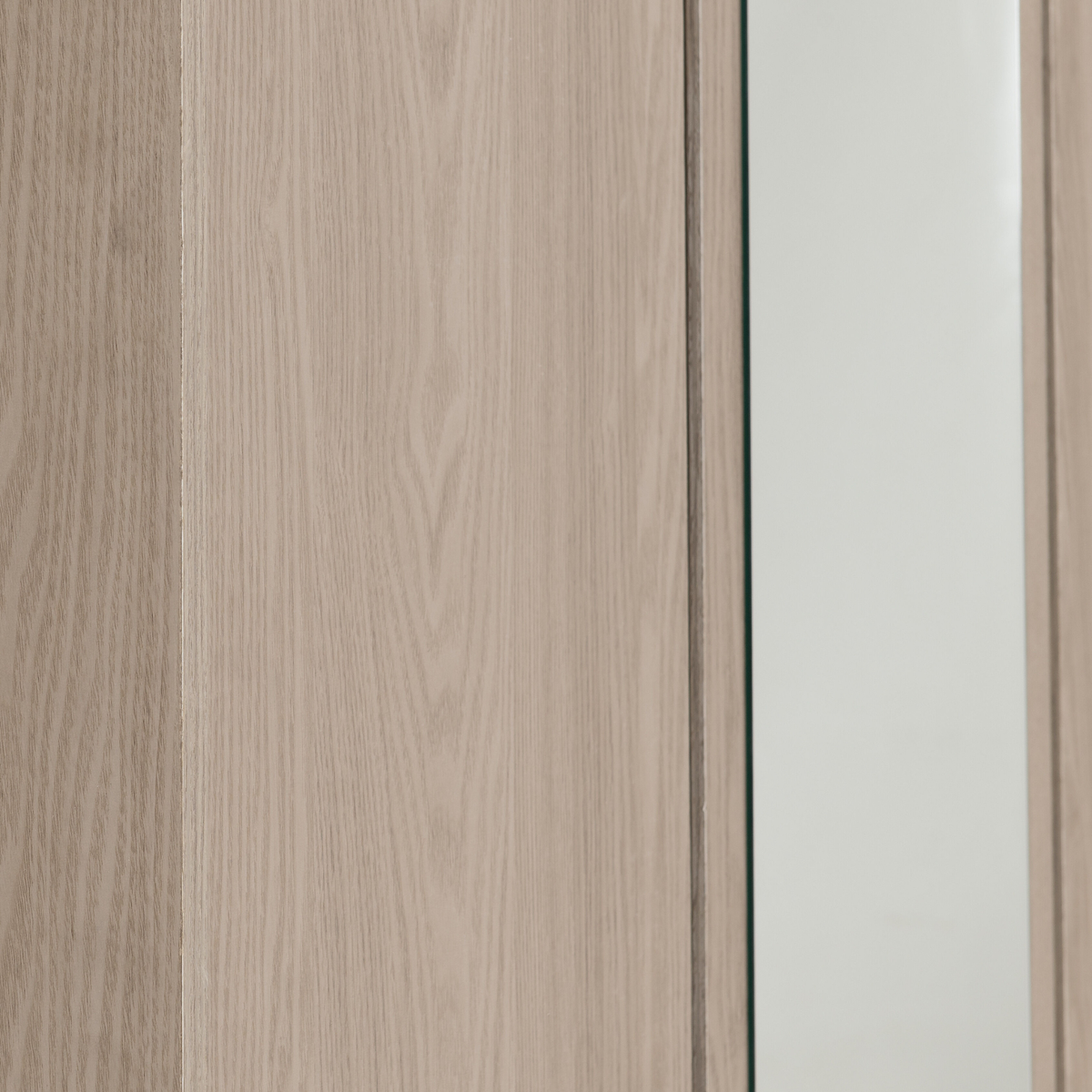 Paris 3 Door Mirrored Wardrobe - Smoked Ash Effect
