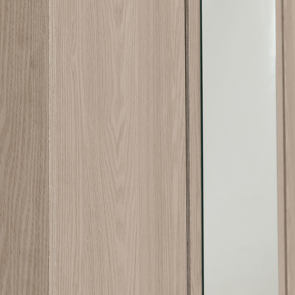 Paris 3 Door Mirrored Wardrobe - Smoked Ash Effect