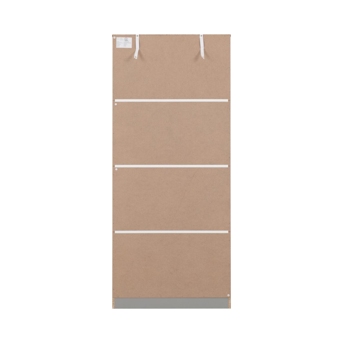 Dakota 2 Door Wardrobe – Light Grey | Compact Hanging Storage