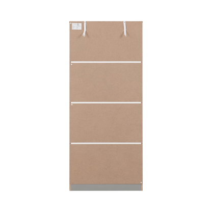 Dakota 2 Door Wardrobe – Light Grey | Compact Hanging Storage