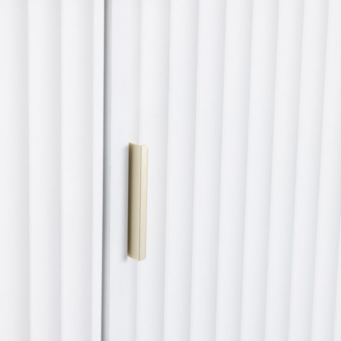 Miami 3 Door Wardrobe – White & Gold, Dual Storage