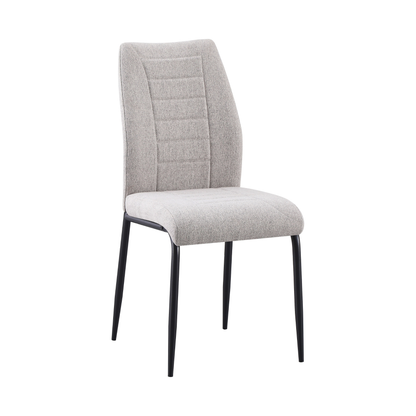 Modena & Chilton Dining Set - Cream/Grey Fabric (4 Chairs)