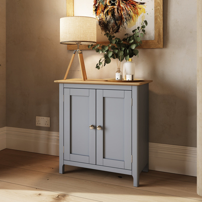 Taberno Oak 2 Door Sideboard – Dove Grey