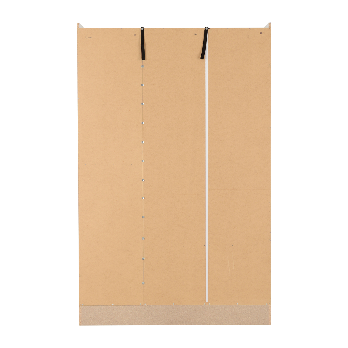 Nevada 3 Door 2 Drawer Wardrobe - White Gloss