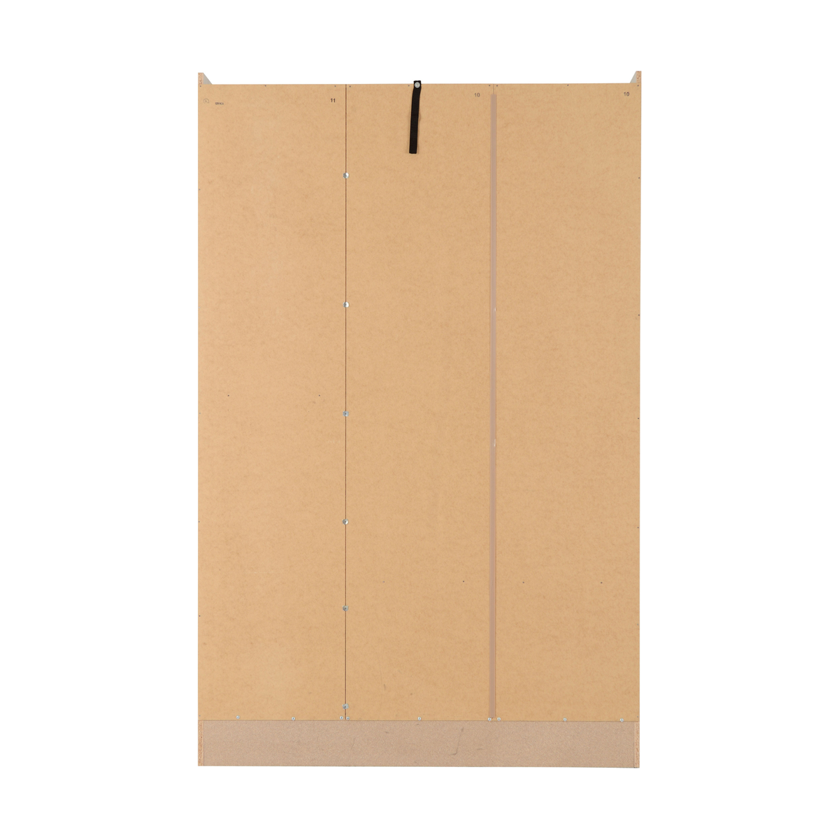 Nevada 3 Door 2 Drawer Wardrobe - Grey Gloss/Light Oak